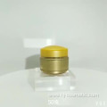 50g Luxurious yellow acrylic round cosmetic jars with good price